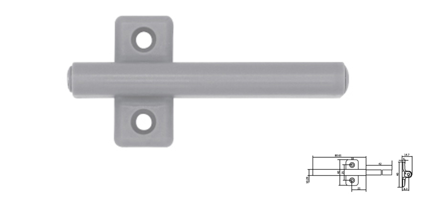 Rebound Device with Wing,Push Bottom